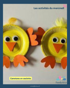 ✂️ Les activités du mercredi 🖍️ Les canetons en assiette en carton ! 🦆🎨
