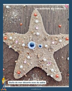⭐ Activité créative : réalisez une étoile de mer en sable avec les enfants ! 🏖️