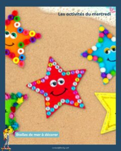 ⭐ Activité manuelle d&rsquo;été : créez de jolies étoiles de mer colorées ! 🌊🎨